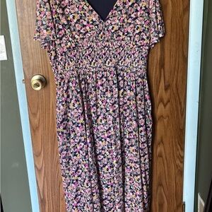 Lane Bryant Floral Midi Dress - Multicolor